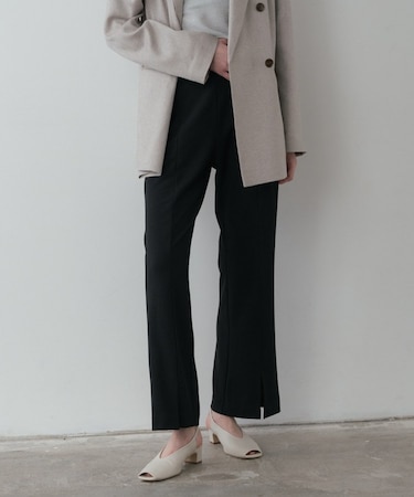 スリットフレアスキニーパンツ