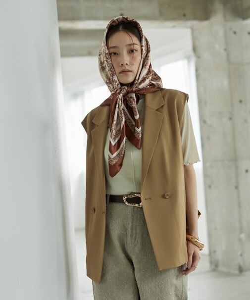 Comfy SET UP|ベルテッドジレ【セットアップ対応/通勤/カセット服】