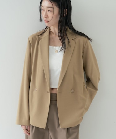 Comfy SET UP|ダブルブレストイージージャケット【セットアップ対応/通勤/カセット服】
