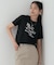 メッセージプリントクルーネックTシャツ
