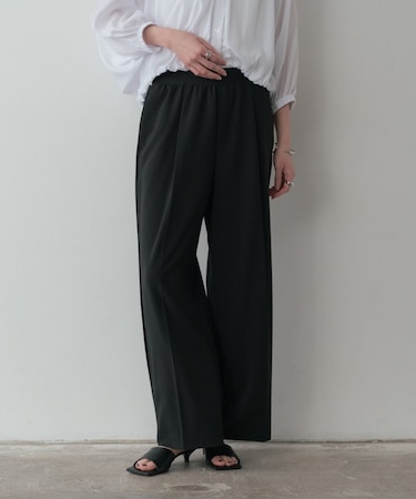 Comfy SET UP|イージーストレートワイドパンツ【セットアップ対応/通勤/カセット服】