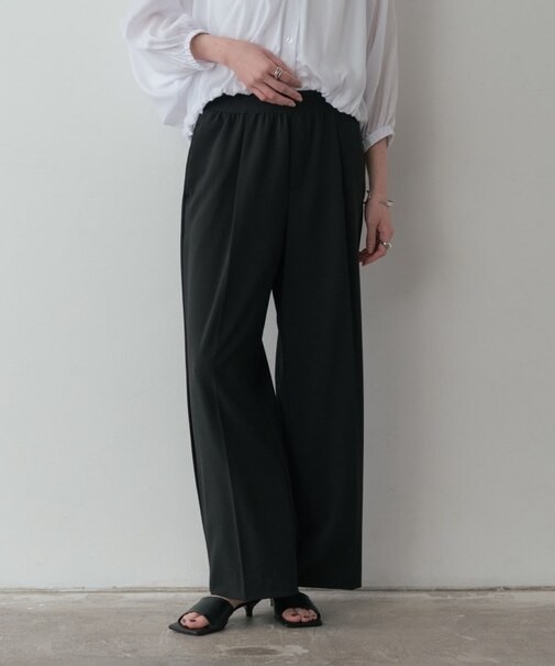 Comfy SET UP|イージーストレートワイドパンツ【セットアップ対応/通勤/カセット服】