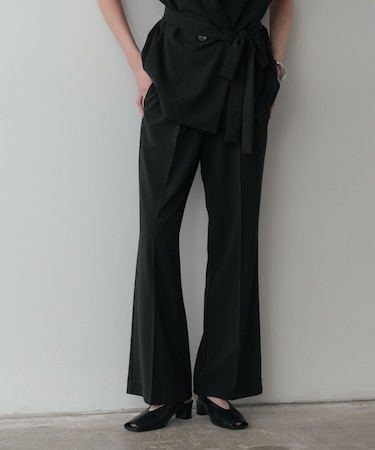 Comfy SET UP｜ストレートフレアパンツ【セットアップ対応／通勤／カセット服】