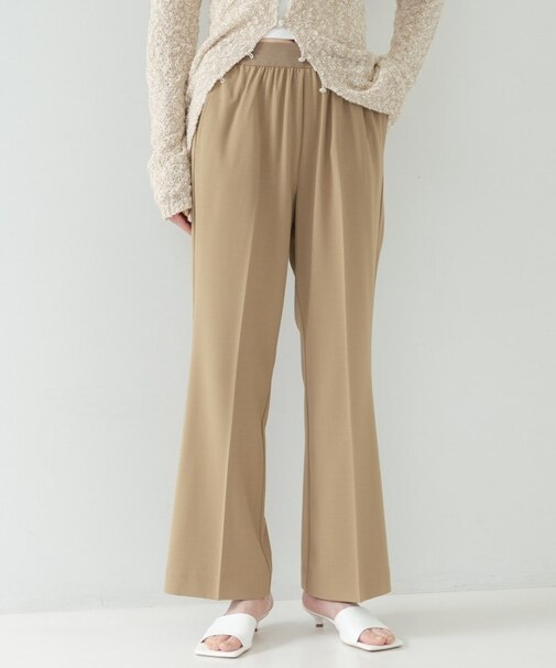 Comfy SET UP｜ストレートフレアパンツ【セットアップ対応／通勤／カセット服】