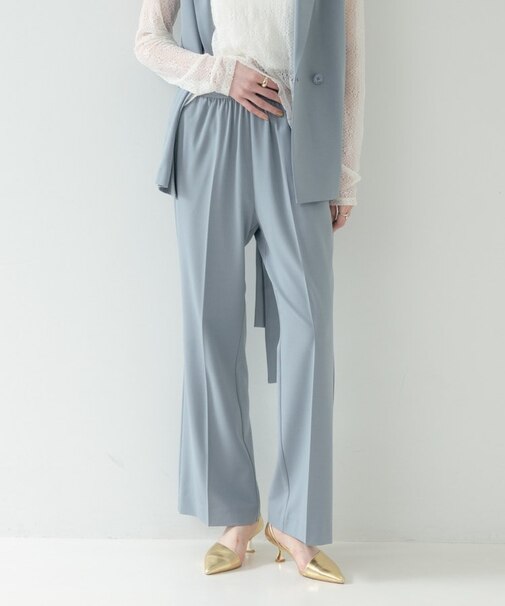 Comfy SET UP｜ストレートフレアパンツ【セットアップ対応／通勤／カセット服】