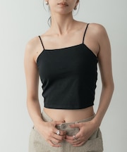 カップ付きクロップドキャミ