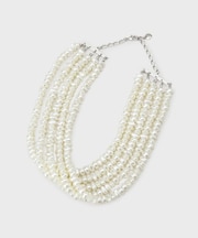 カジュアルパール調ネックレス