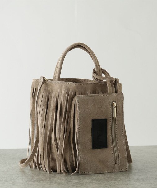 スエードフリンジバッグ