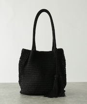 コード編みタッセルトート