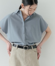 Comfy SET UP｜フレアスリーブブラウス【セットアップ対応／通勤／カセット服／接触冷感／UVカット】