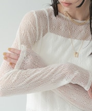 【2WAY】スリットレースプルオーバー