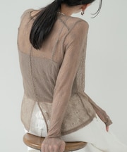 【2WAY】スリットレースプルオーバー