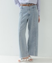 ハイウエストカットオフデニム