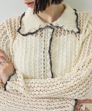 【一部店舗限定】ネップメッシュカーディガン