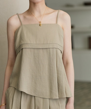 【セットアップ可能】イレヘムキャミブラウス