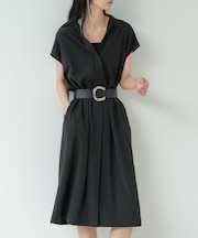 Comfy SET UP｜スキッパーワンピース【通勤／接触冷感／UVカット】