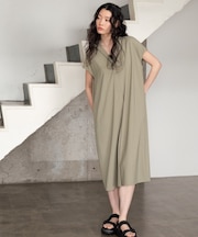 Comfy SET UP｜スキッパーワンピース【通勤／接触冷感／UVカット】