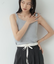 ラメニットタンクトップ