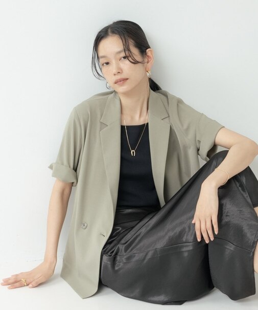 Comfy SET UP｜ハーフスリーブジャケット【セットアップ対応／通勤／接触冷感／UVカット】