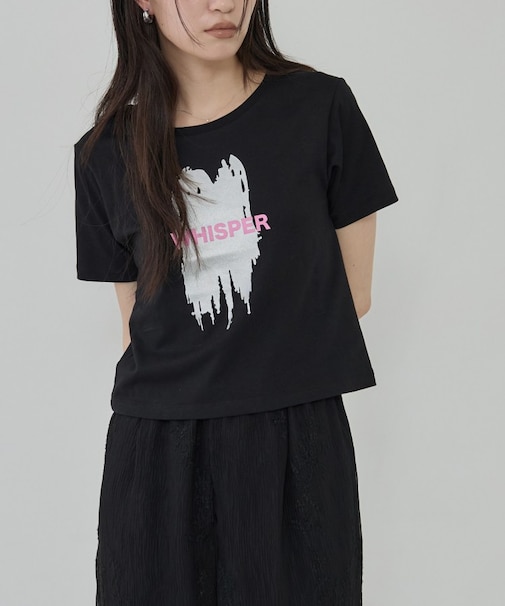 箔プリント コンパクトTシャツ