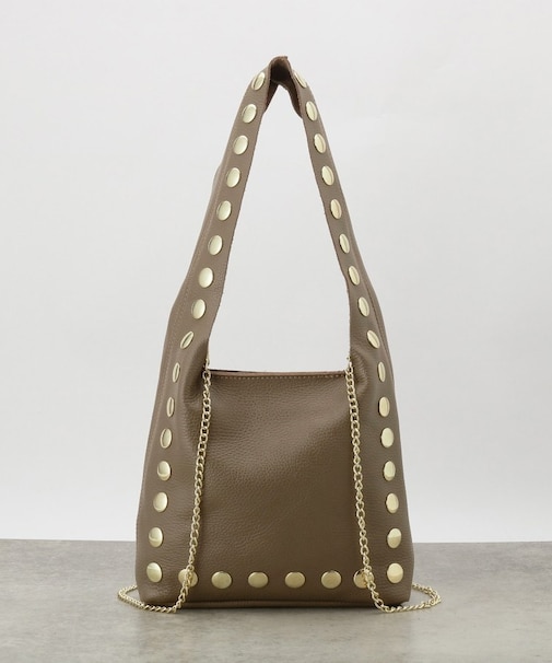 【MILLELA FIRENZE】スタッズトリムワンショルダーバッグ