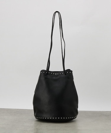 【MILLELA FIRENZE】スタッズ付き巾着レザーバッグ