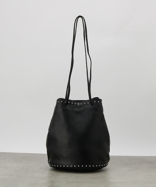 【MILLELA FIRENZE】スタッズ付き巾着レザーバッグ