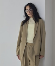 Comfy Set Up｜ダブルブレストイージージャケット【セットアップ対応／通勤／カセット服】