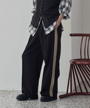 Comfy Slacks｜イージーサイドラインワイドパンツ