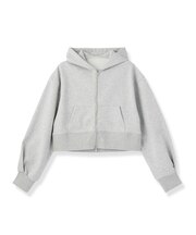 コンパクト裏毛ジップパーカー