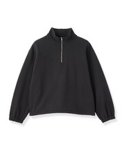裏毛ハーフジップカットソー