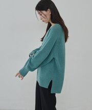 ウール混 モードフォルムニット