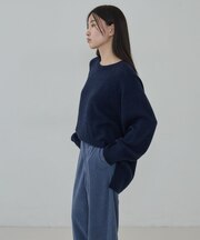 ウール混 モードフォルムニット