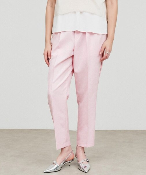 【セットアップ/手洗い可】イージータックテーパードパンツ