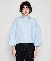 【手洗い可】ギャザータックブラウス