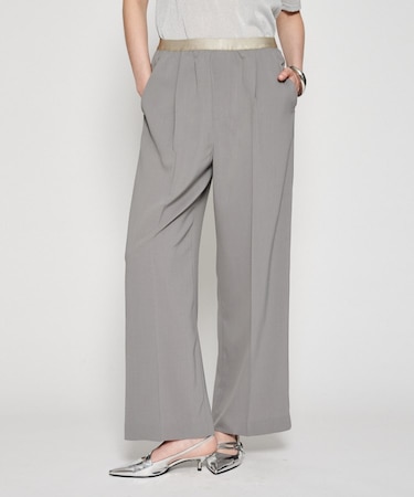 【セットアップ/マシンウォッシュ】イージーワイドパンツ