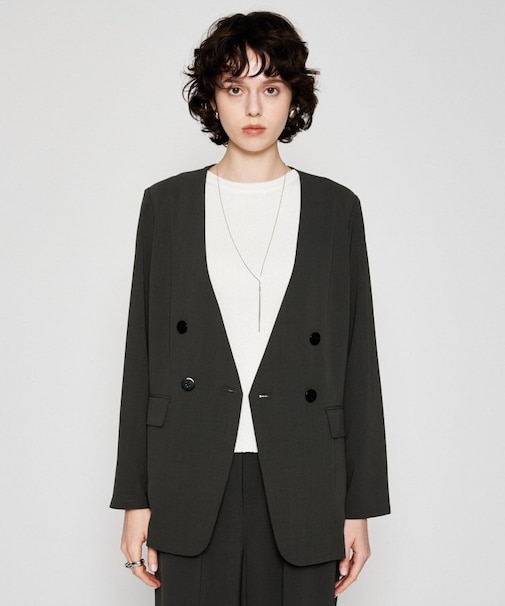 【セットアップ／マシンウォッシュ】ノーカラージャケット