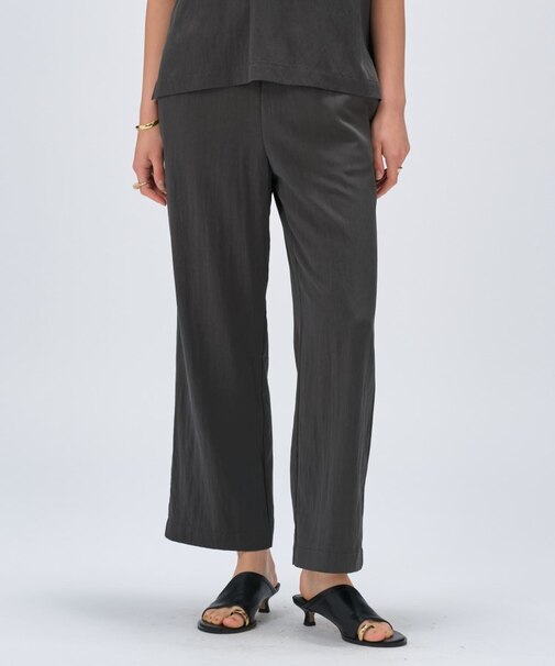 【セットアップ／マシンウォッシュ】レーヨンツイルイージーパンツ