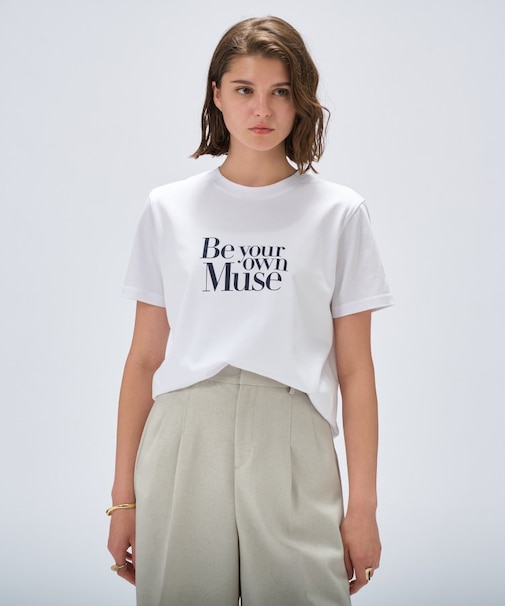 【手洗い可】ロゴプリントTシャツ