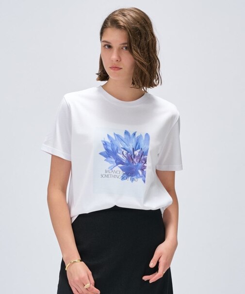 【手洗い可】ロゴプリントTシャツ