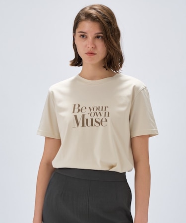 【手洗い可】ロゴプリントTシャツ