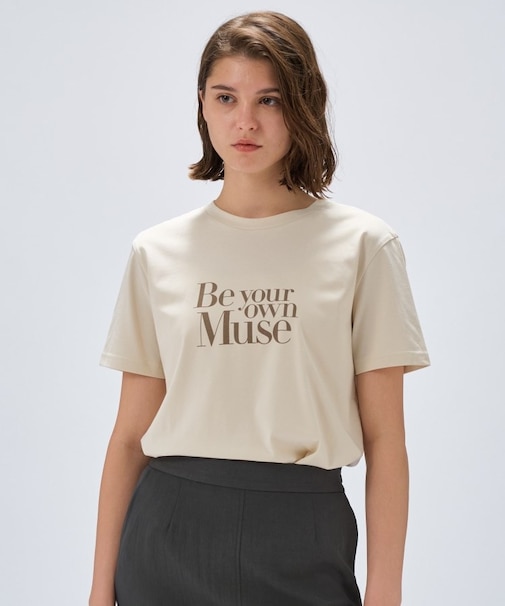 【手洗い可】ロゴプリントTシャツ