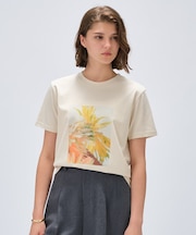 【手洗い可】ロゴプリントTシャツ