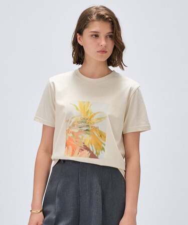 【手洗い可】ロゴプリントTシャツ