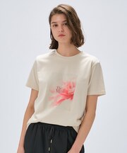 【手洗い可】ロゴプリントTシャツ