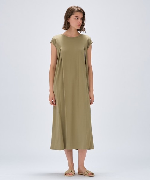 【手洗い可】バックツイストワンピース