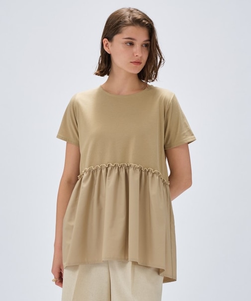 【マシンウォッシュ】ドッキングチュニックTシャツ