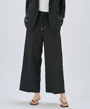 【セットアップ／手洗い可】ドライタッチイージーワイドパンツ