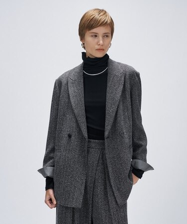 ヘリンボーンテーラードジャケット