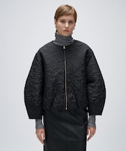 【手洗い可】アートキルトショートブルゾン